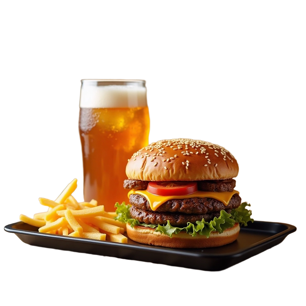 Classic Burger and Beer Combo